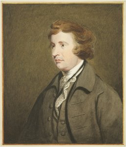 Retrato en la Casa de la Mansión, Queen Square, de Edmund Burke de Joseph Manning