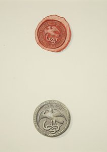 Sello inscrito con Thomas White y emblema, ambos del Hospital del Templo de Joseph Manning