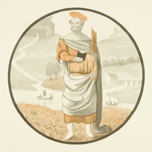 Vidriera en San Marcos - un santo de Joseph Manning