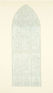 Vitral en el extremo este del pasillo sur de la Catedral de Bristol de Joseph Manning