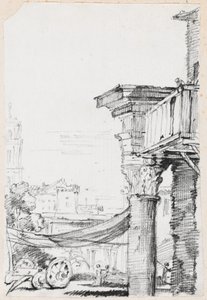 Un balcón en el Foro Romano de Joseph Marie Vien