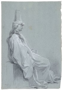 Un joven sentado con traje oriental, 1748 de Joseph Marie Vien