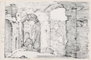 Pasadizos Arqueados de un Edificio en Ruinas de Joseph Marie Vien
