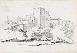 Edificios detrás del Vaticano de Joseph Marie Vien