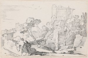 Casino Farnese en la colina Palatina, Roma de Joseph Marie Vien