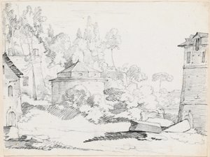 Paisaje con la Iglesia de San Teodoro de Joseph Marie Vien
