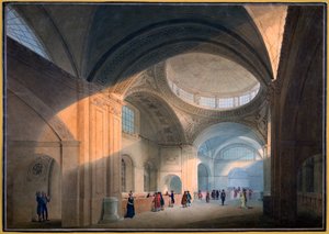 Oficina Soane, Londres: Banco de Inglaterra, perspectivas interiores de Joseph Michael Gandy