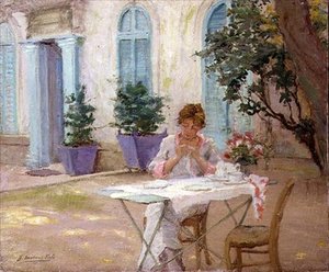 Desayuno en la terraza