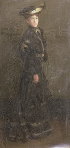 Dama parisina (óleo sobre lienzo) de Joseph Milner Kite