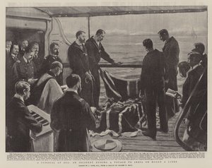 Un funeral en el mar, un incidente durante un viaje a la India a bordo de un transatlántico