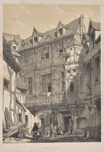 Arquitectura de la Edad Media: Abadía de San Amand, Ruan de Joseph Nash