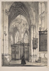 Arquitectura de la Edad Media: Iglesia de San Riquier, cerca de Abbeville de Joseph Nash