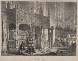 Arquitectura de la Edad Media: En la Iglesia de Arundel, Sussex de Joseph Nash
