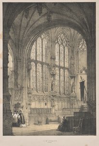 Arquitectura de la Edad Media: En San Jacques, Dieppe, Extremo Este, Interior de Joseph Nash
