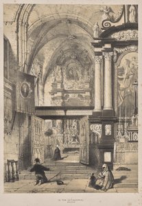 Arquitectura de la Edad Media: En la Catedral, Brujas de Joseph Nash