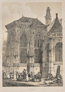 Arquitectura de la Edad Media: San Jacques, Dieppe, Extremo Este, Exterior de Joseph Nash