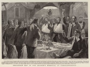 Día de Navidad en el Hospital de Marineros en Constantinopla de Joseph Nash