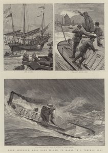 De Aberdeen, Isla de Hong Kong, a Macao en un Torpedero de Joseph Nash