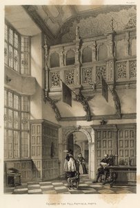 Galería en el Salón, Hatfield, Herts de Joseph Nash