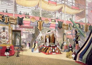 Gran Exposición, 1851: Stand de pieles, para Dickinson Brothers de Joseph Nash