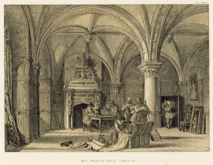 Salón, Castillo de Bolsover, Derbyshire de Joseph Nash