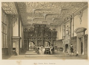 Salón, Crewe Hall, Cheshire de Joseph Nash