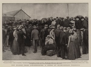 El éxodo de Johannesburgo, una escena en la terminal de Bramfontein