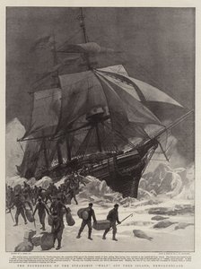 El naufragio del vapor Wolf frente a la isla Fogo, Terranova de Joseph Nash