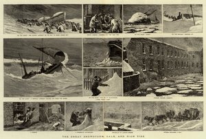 La Gran Tormenta de Nieve, Vendaval y Marea Alta