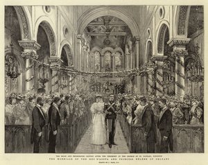 El matrimonio del Duque de Aosta y la Princesa Helena de Orleans de Joseph Nash