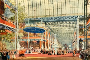La inauguración de la Gran Exposición por la Reina Victoria el 1 de mayo de 1851, 1942 de Joseph Nash