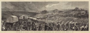 El alivio de Ekowe, la columna de Lord Chelmsford cruzando el río Amantikulu, 31 de marzo de 1879