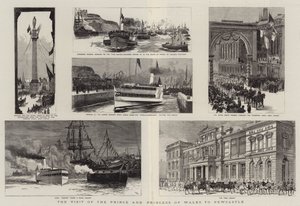 La visita del Príncipe y la Princesa de Gales a Newcastle