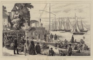 La temporada de yates, la Casa del Royal Yacht Club, Cowes
