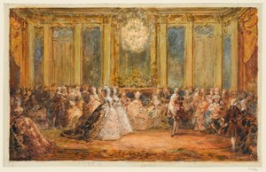 Recepción en el Salón de los Espejos de Versalles