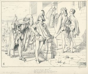 Ilustración para La Balada del Viejo Marinero de Coleridge de Joseph Noel (after) Paton