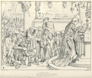 Ilustración para La balada del viejo marinero de Coleridge de Joseph Noel (after) Paton