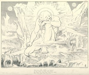 Ilustración para La Balada del Viejo Marinero de Coleridge de Joseph Noel (after) Paton