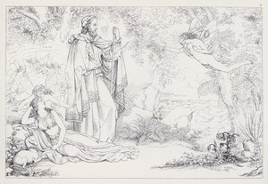 La Tempestad de Shakespeare, Acto I, Escena 2 de Joseph Noel after Paton