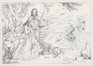 La Tempestad de Shakespeare, Acto I, Escena 2 de Joseph Noel after Paton