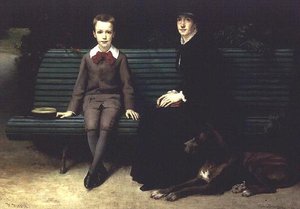 Mme Memssiere y su hijo