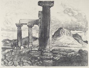 Acro, Corinto desde Corinto de Joseph Pennell