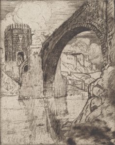 Arco del Puente de Alcántara, 1904 de Joseph Pennell