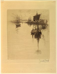 Debajo del puente de Chestnut Street de Joseph Pennell