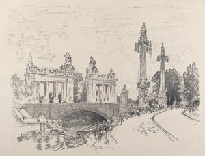 Puente en Charlottenburg de Joseph Pennell