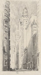 Torres de Broadway de Joseph Pennell