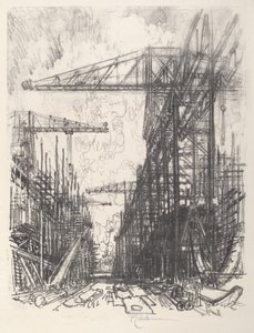 Construyendo destructores, No.I de Joseph Pennell