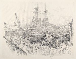Construcción de cazadores de submarinos de Joseph Pennell