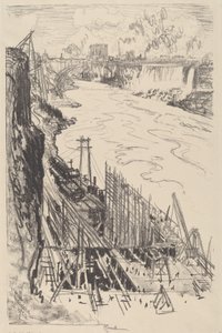 Construyendo una central eléctrica de Joseph Pennell