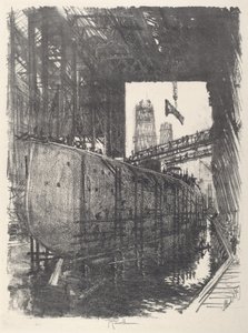 Construyendo el acorazado de Joseph Pennell